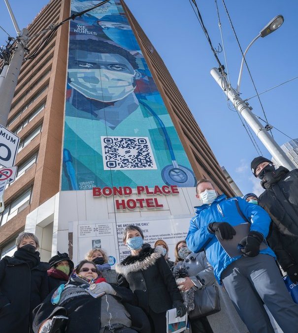 Canadian Nurses Association Unveils Massive 28-storey Mural to Celebrate Nurses Nation-wide