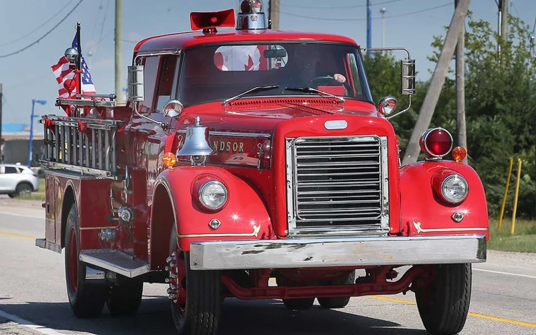 Windsor Firefighters’ Association debuts Restored 1959 Elcombe Fire Truck